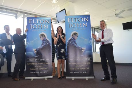 MAJOR REVEAL: Premier Palaszczuk announced this morning that Sir Elton John will be coming to Mackay in a two stop Australian tour.